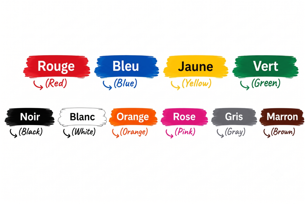 Colors in French: Names, Pronunciation, and Grammar Rules