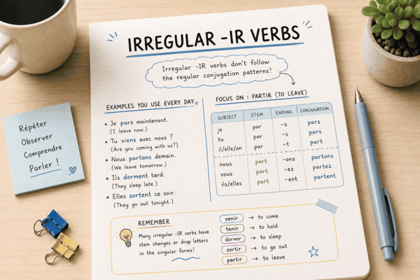 verbi irregolari in francese